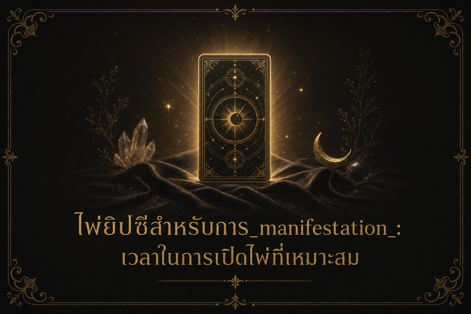 ไพ่ยิปซีสำหรับการ_manifestation_: เวลาในการเปิดไพ่ที่เหมาะสม